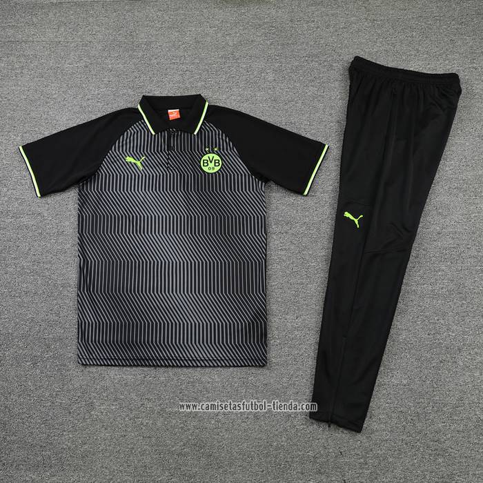 Conjunto Polo del Borussia Dortmund 2022 2023 Gris